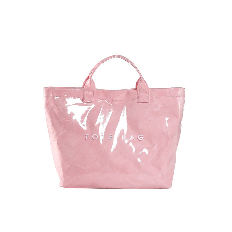 Retro Dupont Paper Casual Tote Bag For Women 2025 Spring Fashion Large Capacity Personalized Simple Handbag - Image 1