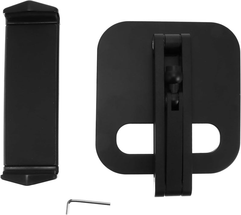 Adjustable Folding Tablet PC and Phone Holder Stand for Desktop Use, Multi-Angle Rotating Support Rack for Live Streaming and Office, Black - Image 1