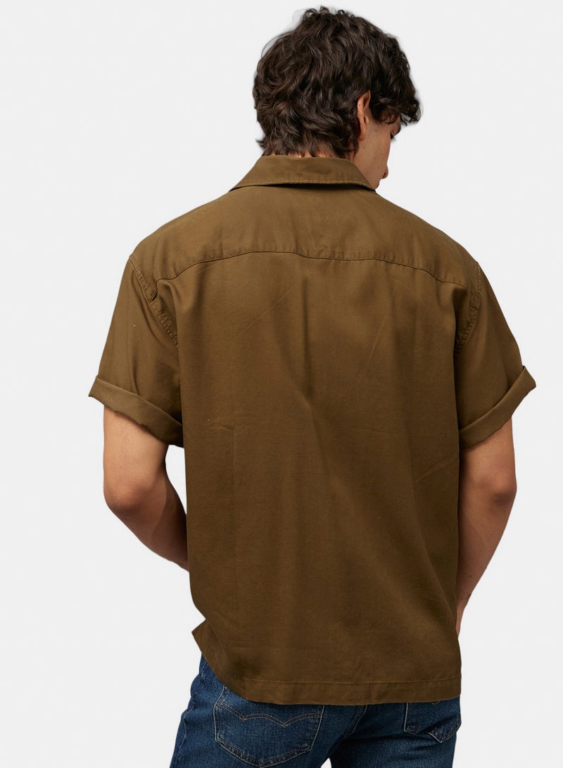 American Eagle AE Poolside Camp Collar Shirt - Image 4