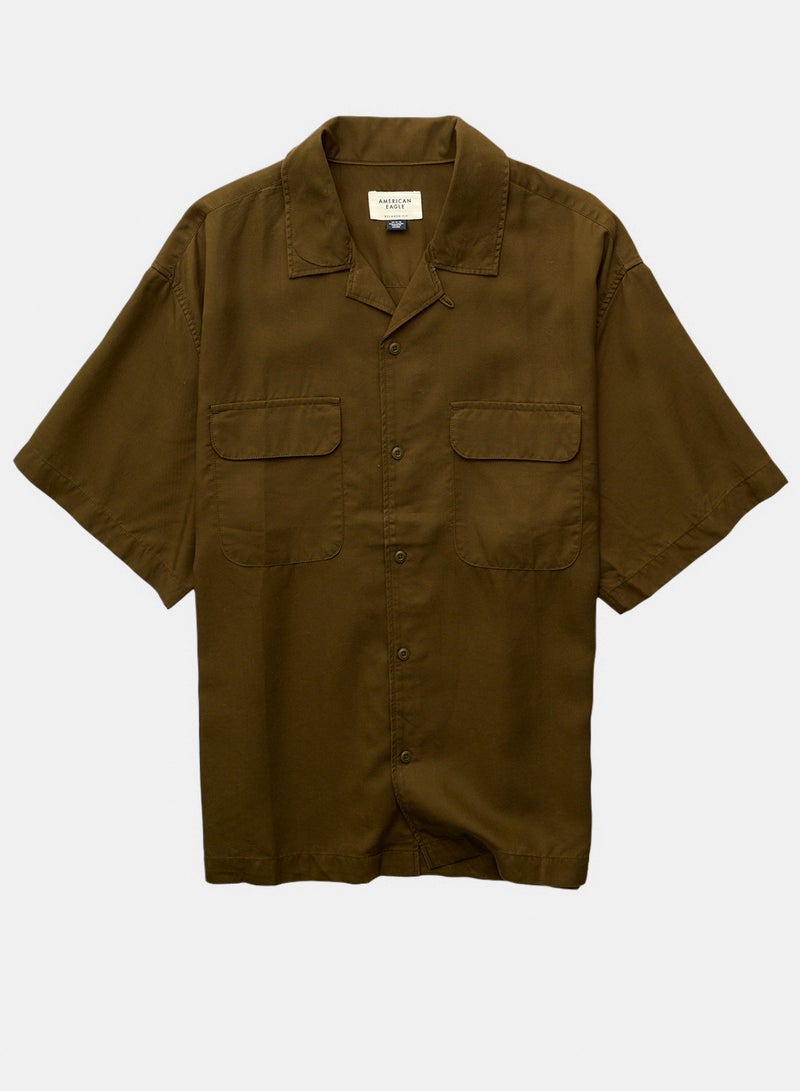 American Eagle AE Poolside Camp Collar Shirt - Image 3