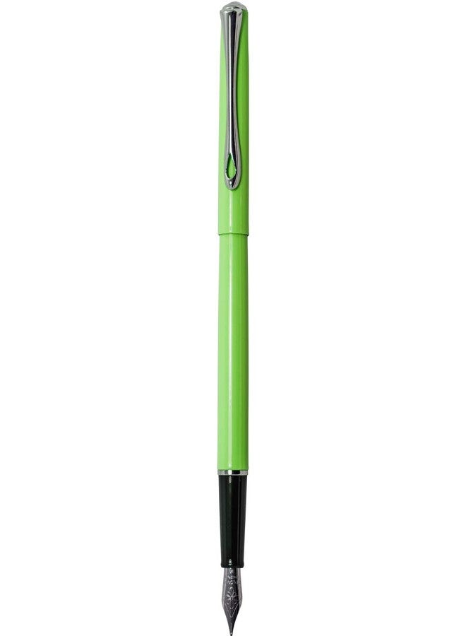 Diplomat Traveller Lumi Green Fountain Pen (Medium) with Converter D20001072