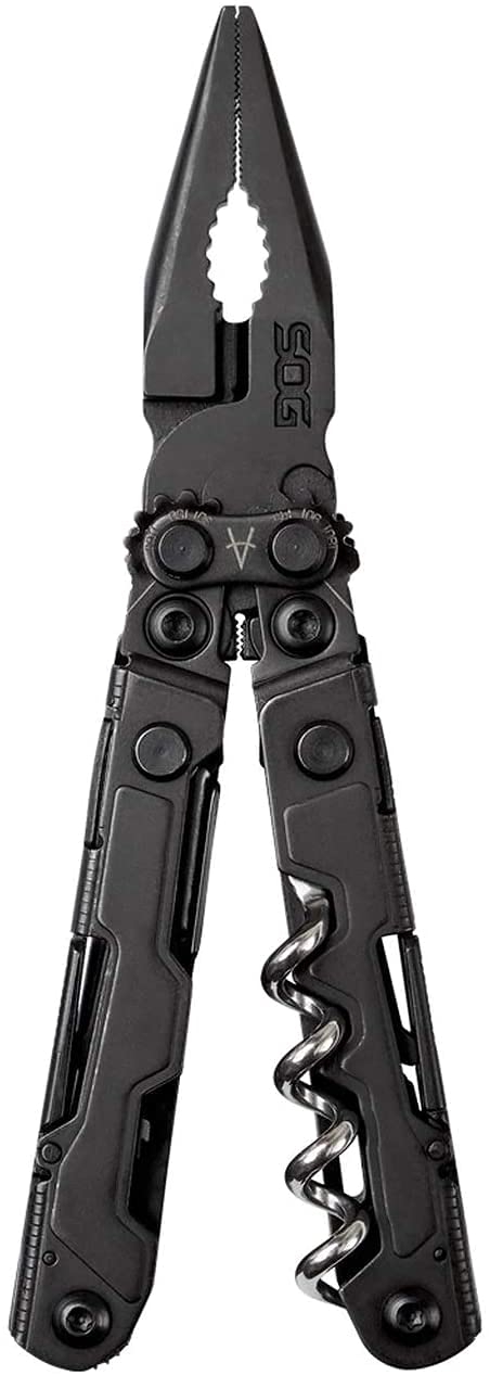 SOG PowerLitre Mini Utility Multi-Tool w/ 19 Lightweight Tools, Compact 5 Inch Long Utility Tool with Knife, Screwdriver, Hex Bit Holder, Black - Image 3