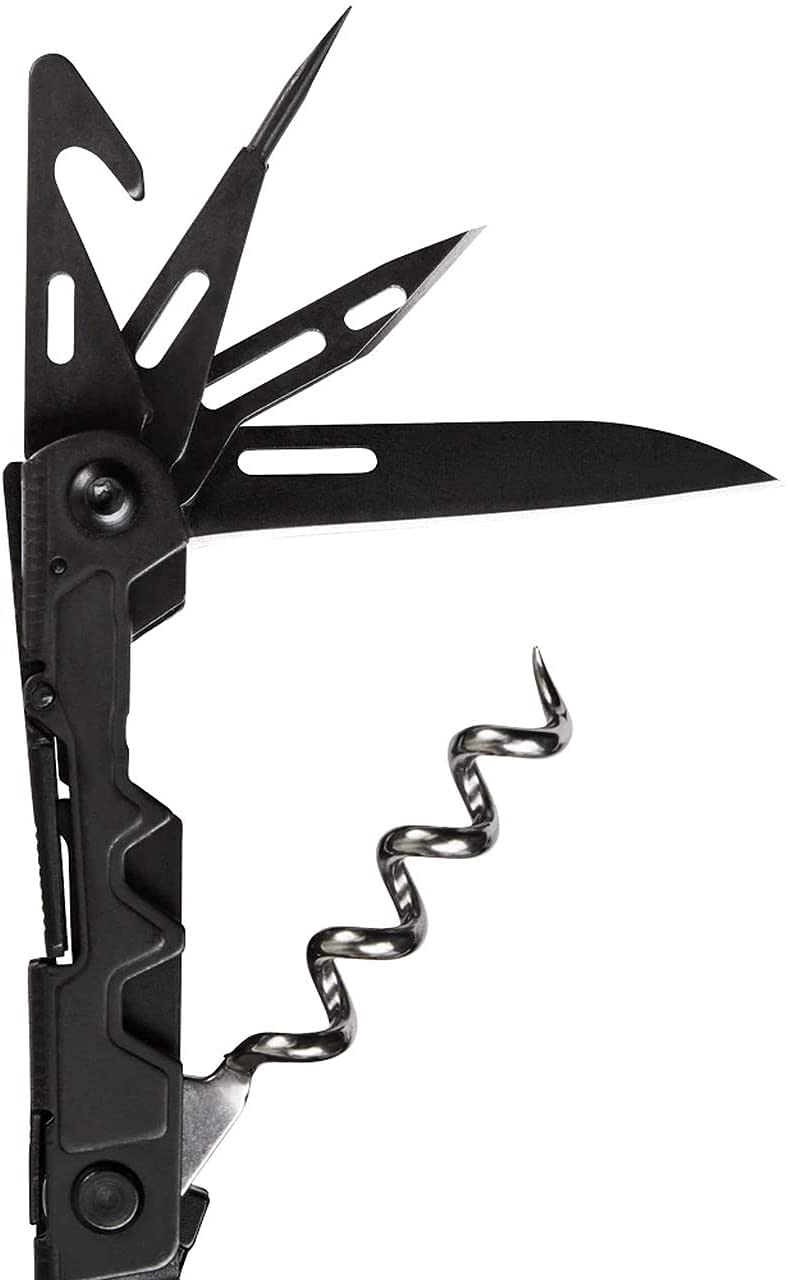 SOG PowerLitre Mini Utility Multi-Tool w/ 19 Lightweight Tools, Compact 5 Inch Long Utility Tool with Knife, Screwdriver, Hex Bit Holder, Black - Image 2
