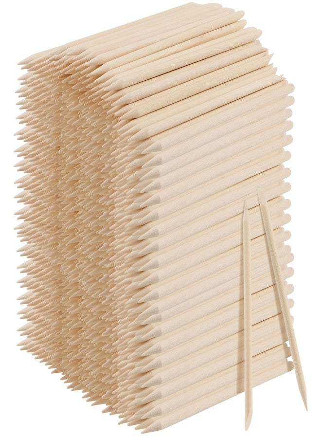 LEXININ 2000pcs 4.5 Inch Orange Wood Nail Sticks, Double Sided Wooden Cuticle Pusher Sticks, Manicure Stick for Nails, Manicure Pedicure - Image 1