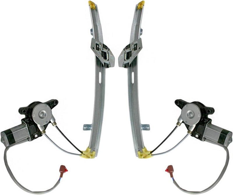 TRQ Rear Power Power Window Regulator & Motor Assembly Set Compatible with 1990-1993 Honda Accord - Image 1