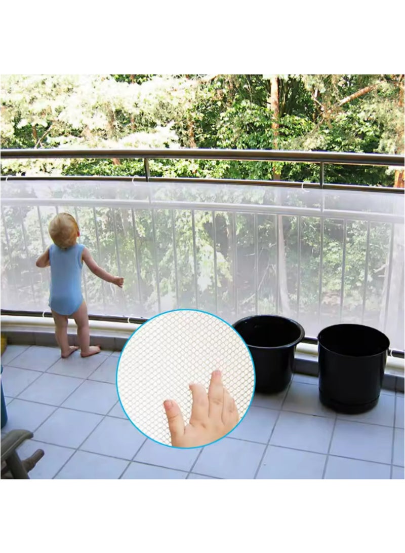 3m Kids Children Baby Pets Security Safety Balcony Stair Stairway Railing Fence Protecting Guarding Mesh Net Guard 300 x 77cm - Image 2