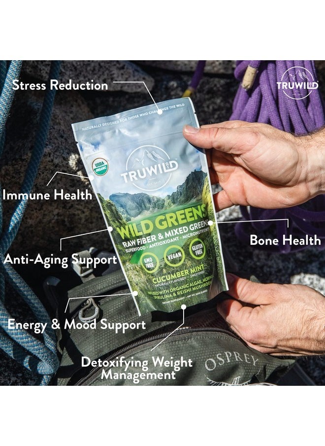 TRUWILD Greens Superfood Juice Powder W/ 22+ Greens & Antioxidants Green Juice Powder Natural Immune Stress Digestion Support Powder 20 Servings1 Pack  - Image 3