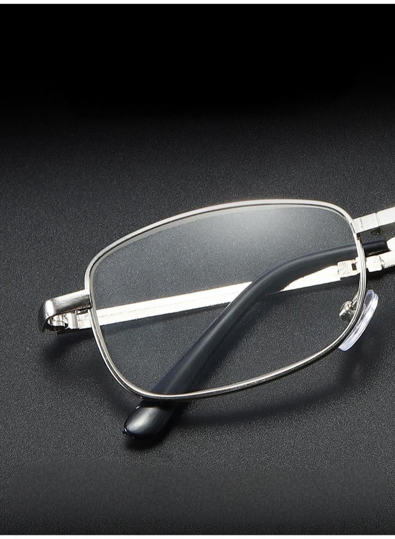 نظارات قراءة قابلة للطي، نظارات مضادة للضوء الأزرق، نظارات ثنائية البؤرة للاستخدام البعيد والقريب، مناسبة لكلا الجنسين. - Image 3