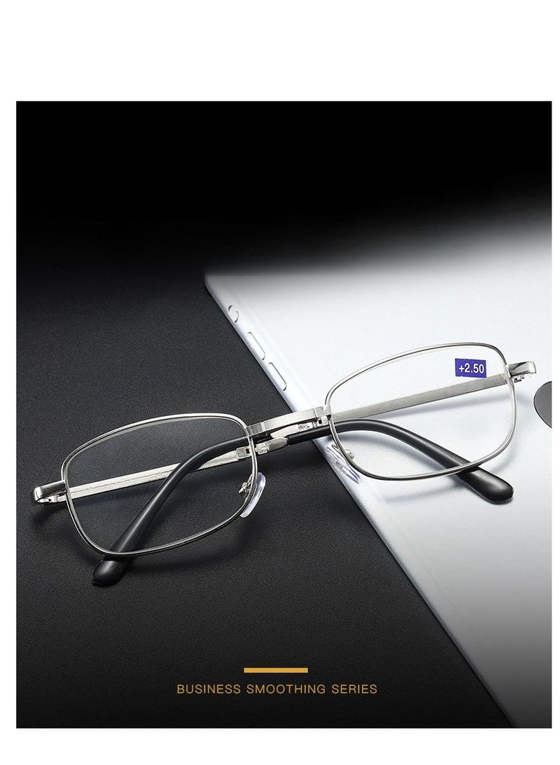 نظارات قراءة قابلة للطي، نظارات مضادة للضوء الأزرق، نظارات ثنائية البؤرة للاستخدام البعيد والقريب، مناسبة لكلا الجنسين. - Image 4