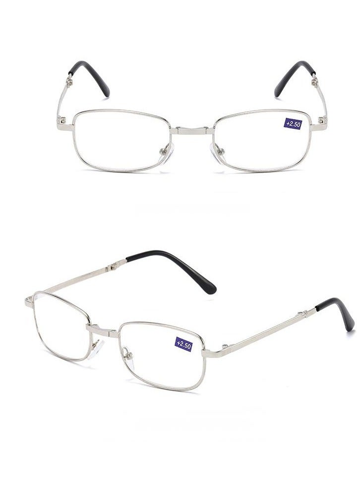 نظارات قراءة قابلة للطي، نظارات مضادة للضوء الأزرق، نظارات ثنائية البؤرة للاستخدام البعيد والقريب، مناسبة لكلا الجنسين. - Image 5