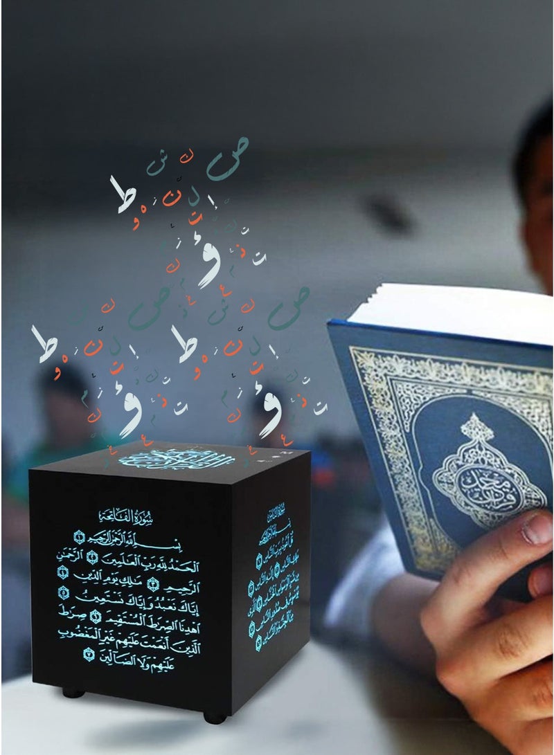 سماعة القرآن الكريم AL-1001 – محمولة بإضاءة LED وصوت نقي – أسود - Image 2