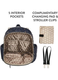 TWELVElittle TWELVElittle Companion DiaperBag Backpack 2.0 - Includes Changing Pad. Insulated pockets. Fashionable Backpack, Midnight, One size  - Image 4