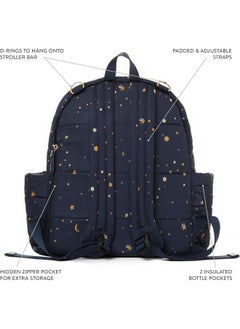 TWELVElittle TWELVElittle Companion DiaperBag Backpack 2.0 - Includes Changing Pad. Insulated pockets. Fashionable Backpack, Midnight, One size  - Image 3