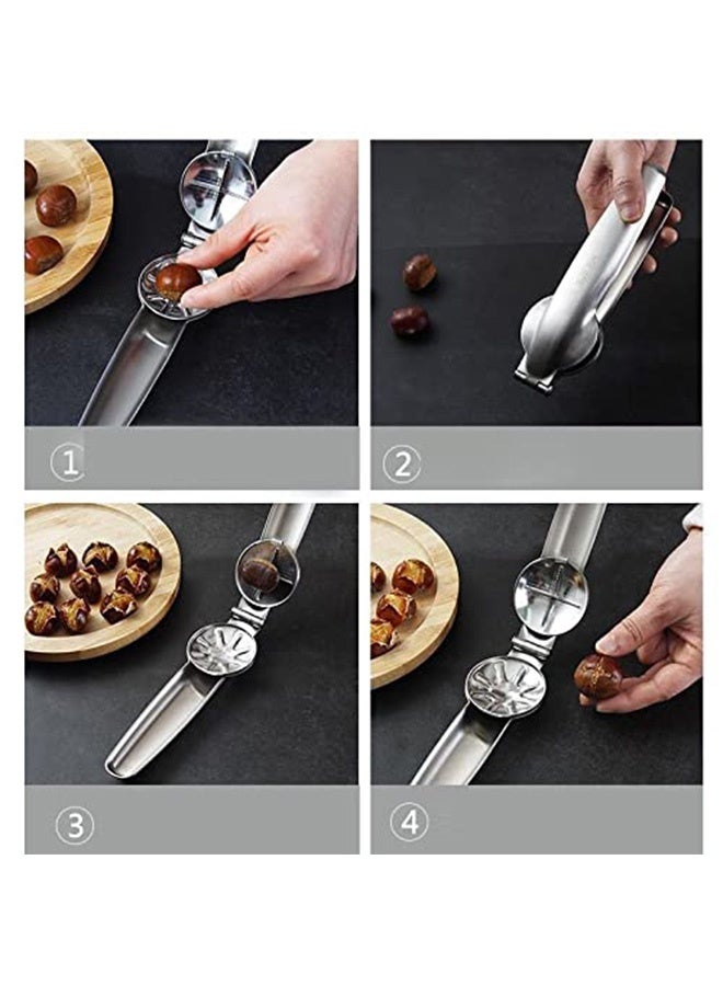 Peachjoy Chestnut Clip, Premium Nut Clip, Peeling Artifact, Peeling Chestnut, Household Notching , Kitchen Utensils Dried Fruit Opener (Black) - Image 4