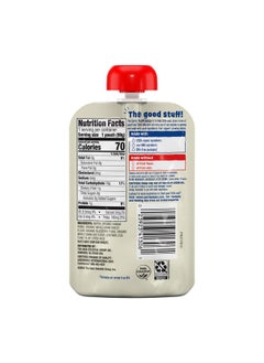 Earth's Best Earth's Best Organic Baby Food Pouches, Wholesome Breakfast Puree for Babies 6 Months and Older, Organic Banana Blueberry and Oat Puree, 3.5 oz Resealable Pouch (Pack of 12) (Packaging May Vary)  - Image 3
