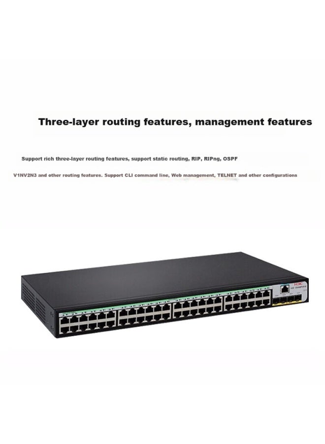 H3c S1850v2-52x 48-port Gigabit Ethernet + 4-port 10 Gigabit Fiber Layer 2 Web Managed Enterprise Network Switch With 10 Gigabit Uplink/port Isolation - Image 2