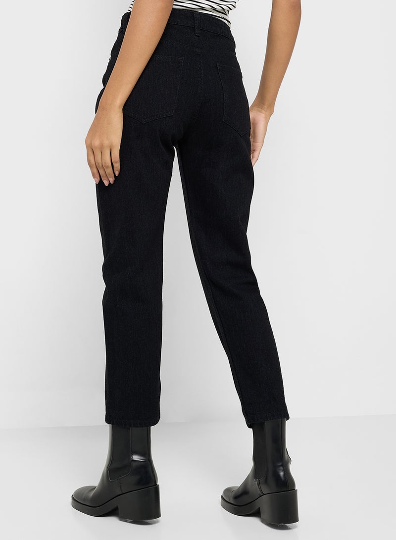 جينجر جينز مومز بخصر مرتفع وطول الكاحل - Image 3