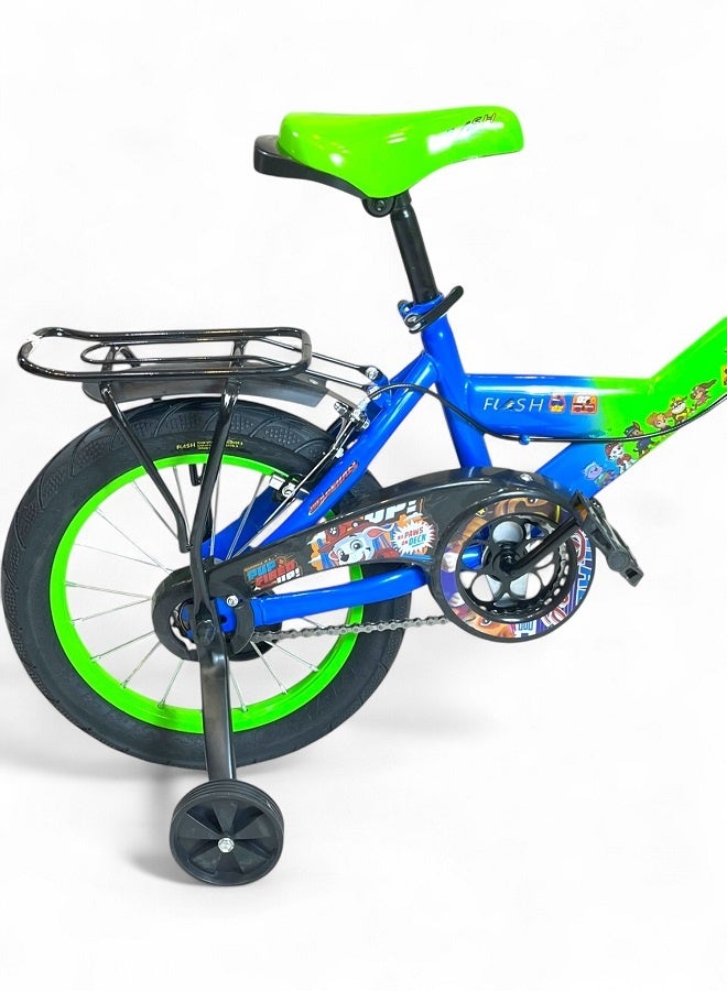 فلاش دراجة اطفال ولادي فيها اصوات وانوار من فلاش - لون اخضر - مقاس 16 من 5 سنوات ل8 سنوات - الوكيل الرسمية في مصر المنتج GTG TOYS - Image 3