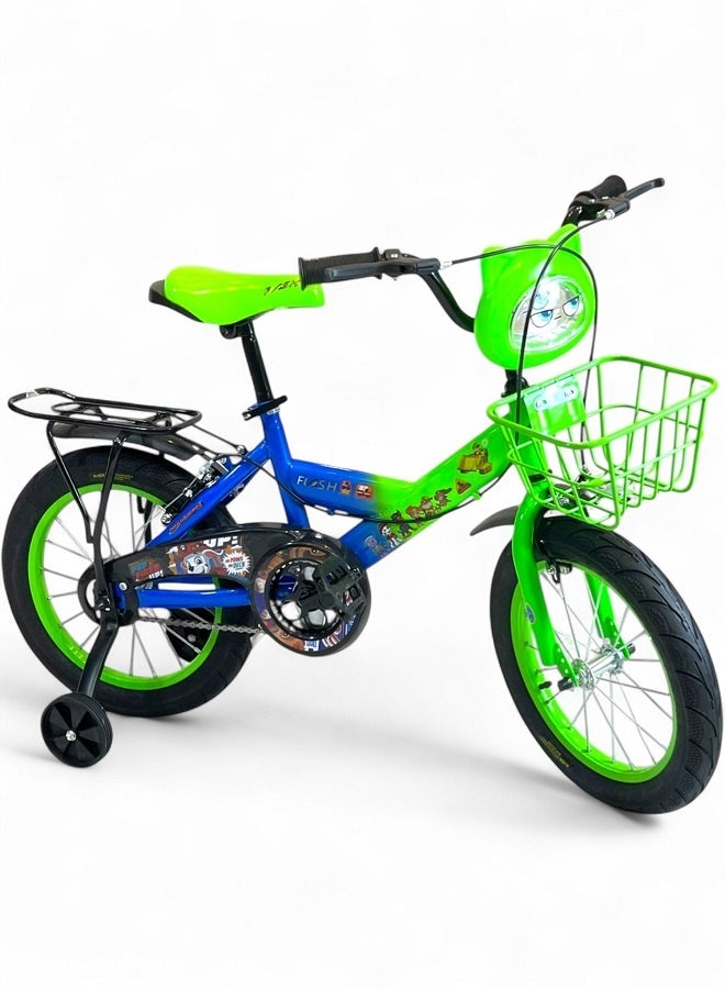 فلاش دراجة اطفال ولادي فيها اصوات وانوار من فلاش - لون اخضر - مقاس 16 من 5 سنوات ل8 سنوات - الوكيل الرسمية في مصر المنتج GTG TOYS - Image 4