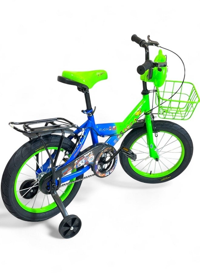 فلاش دراجة اطفال ولادي فيها اصوات وانوار من فلاش - لون اخضر - مقاس 16 من 5 سنوات ل8 سنوات - الوكيل الرسمية في مصر المنتج GTG TOYS - Image 2