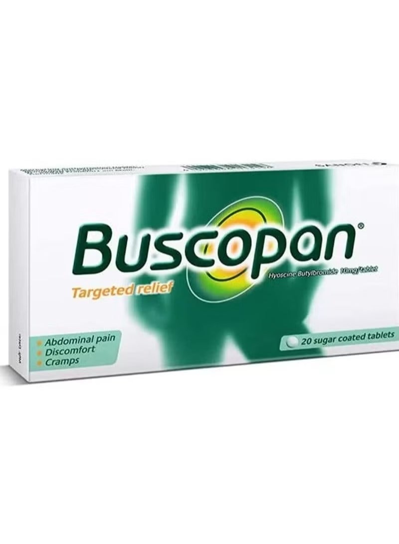 Buscopan Tablets – Effective Relief for Stomach Cramps, Abdominal Pain & Bloating - Image 1