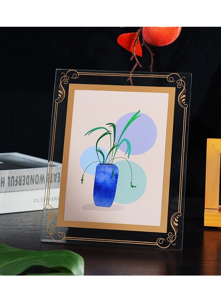 Generic - A4 Picture Frames Glass Photo Frame for Tabletop Picture Frame Made of High Definition Glass - Image 1