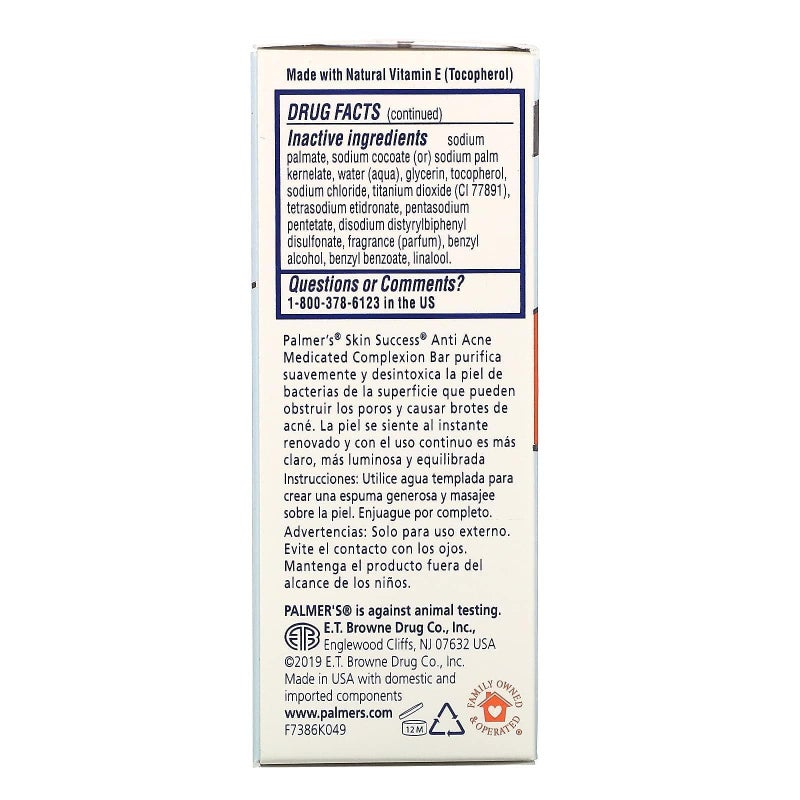 Palmer's Skin Success Eventone Medicated Complexion Bar, 3.5 Ounce - Image 3
