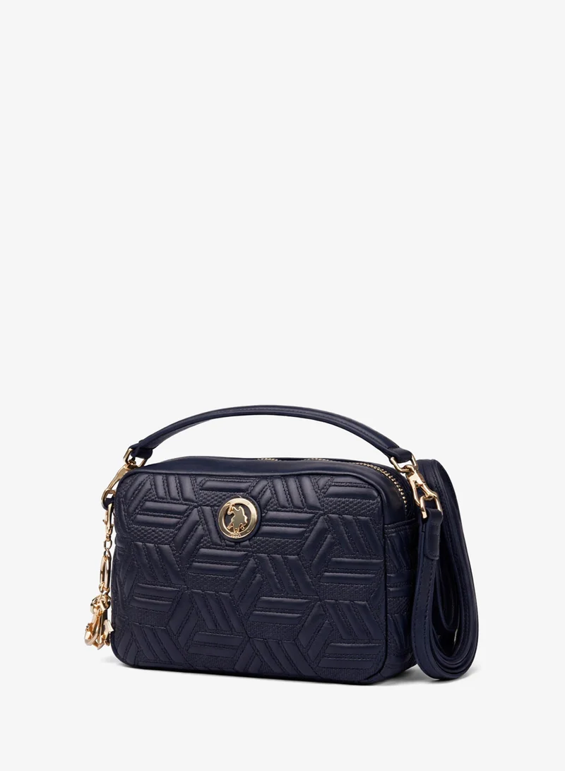 U.S. Polo Assn. Women's Crossbody Bag, Ladies Shoulder Bag Handbag for Ladies Travel Bag for Girls Black