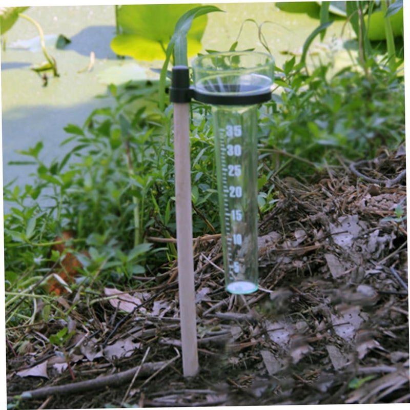 Outdoor Rain Gauge with Holder Plastic Rainfall Collector for Garden and Farm - Image 4