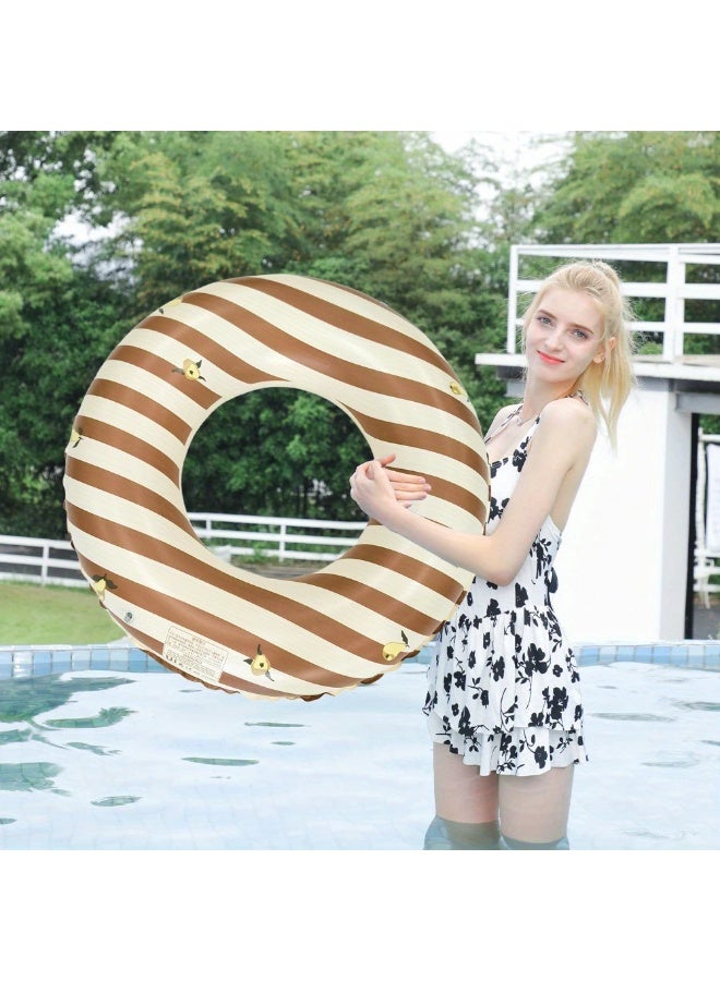Goolsky 1pc PVC Stripes Adult Large Underarm Pool Float Inflatable Thickened Large Buoyancy Swimming Ring Water Sports Products Beach Toys - Image 4