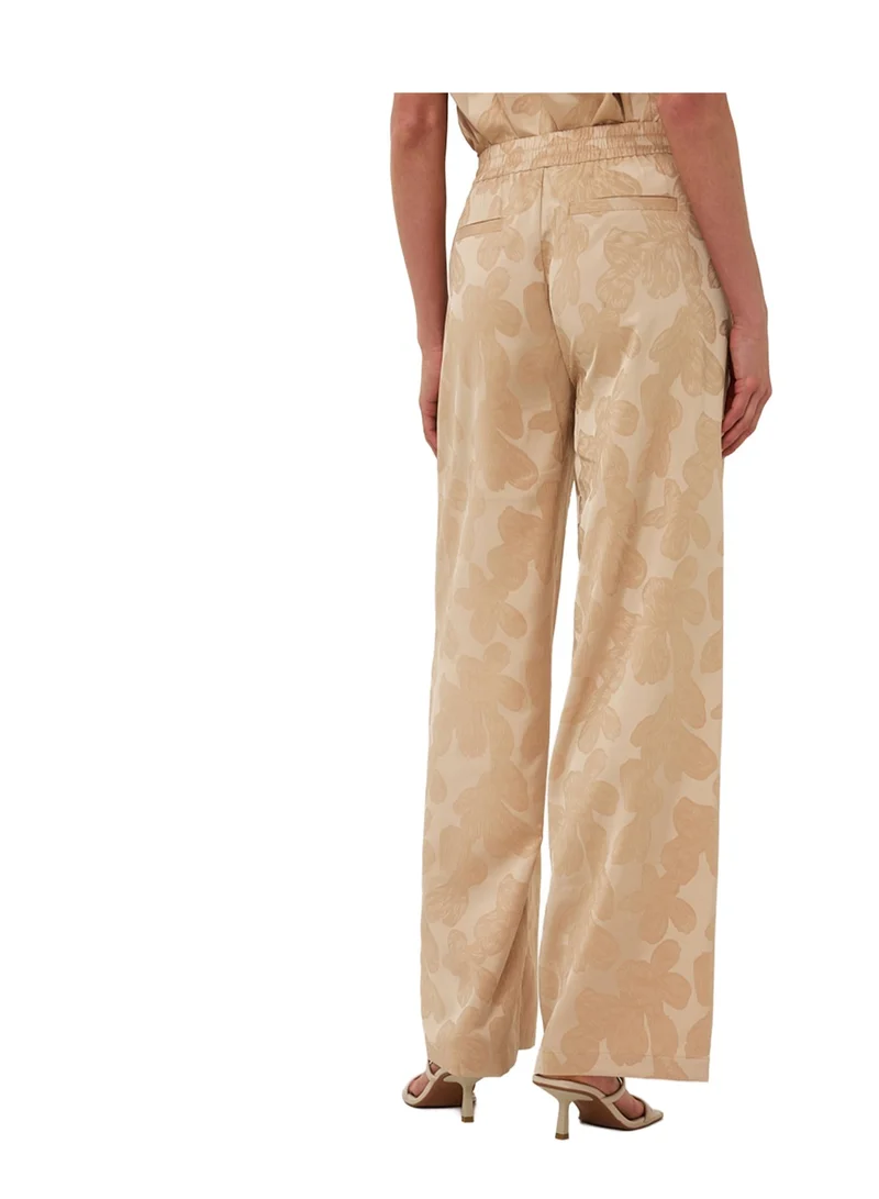 Esqualo Brown Esqualo Trousers Flower Jacquard for Women | Best Price UAE