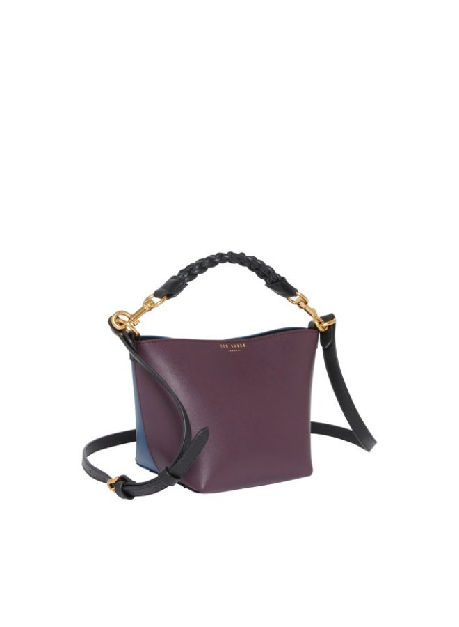 Ted Baker حقيبة صغيرة ملونة بمقبض منسوج - Image 1