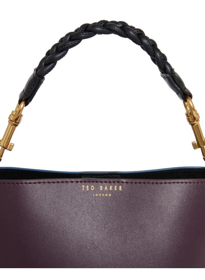 Ted Baker حقيبة صغيرة ملونة بمقبض منسوج - Image 3
