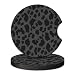 KARREAL Car Cup Coasters Neoprene Rubber NonSlip Insert Car Coasters for Cup Holders Black Leopard Car Interior Accessories 275 inch - Image 2