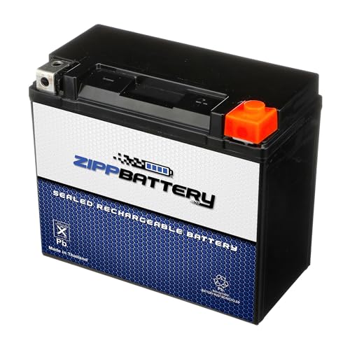 ZIPPBATTERY Zipp Battery YTX20HL-BS Maintenance-Free 12V 19Ah Battery Replacement for ATV, Motorcycle, Jet Skis, Scooter, UTV, and More - Nut and Bolt (T3) Terminal - Image 1