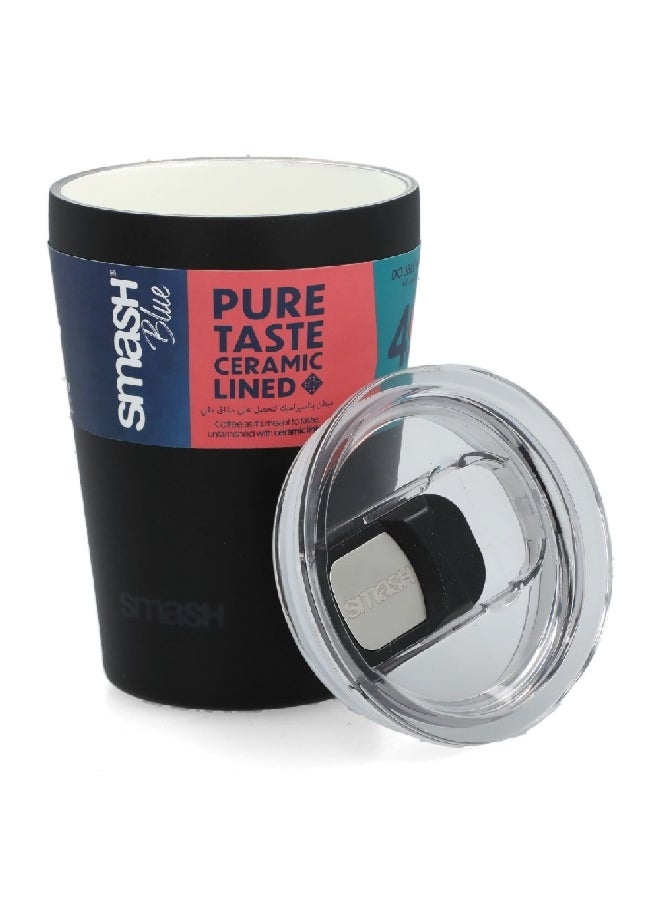 smash Pure Taste Ceramic Lined Double Wall Stainless Steel Tumbler Black 236 ml 5601 - Image 3