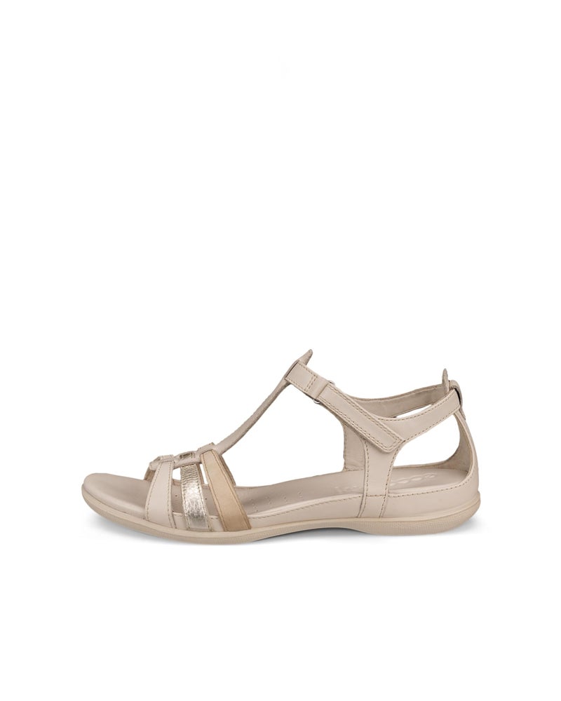 ECCO Women's Flash T-Strap Sandal, Limestone/Pure White Gold/Beige, 5-5.5 - Image 2