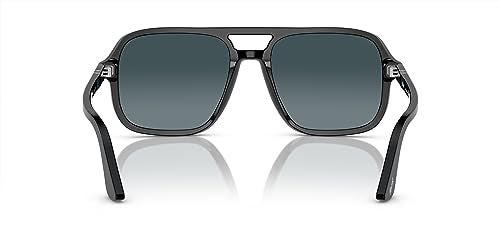 Persol Men's PO3328S Polarized Aviator Sunglasses, Black, 55 mm - Image 4