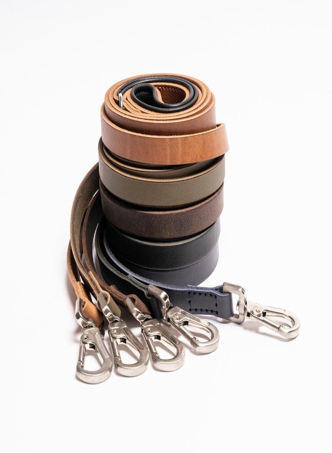 Filbert Genuine Oiled Leather Dog Leash, Leather Leash for Small, Medium, Large Dogs Training, Soft and Comfortable, Durable, Heavy Duty, Navy - Image 4
