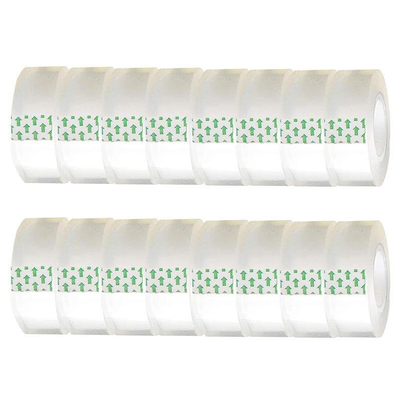 Minghaoda Transparent Tape - 16 Pack Gift Wrap Tape for Presents, Clear Tape Refills for Dispenser - Image 1