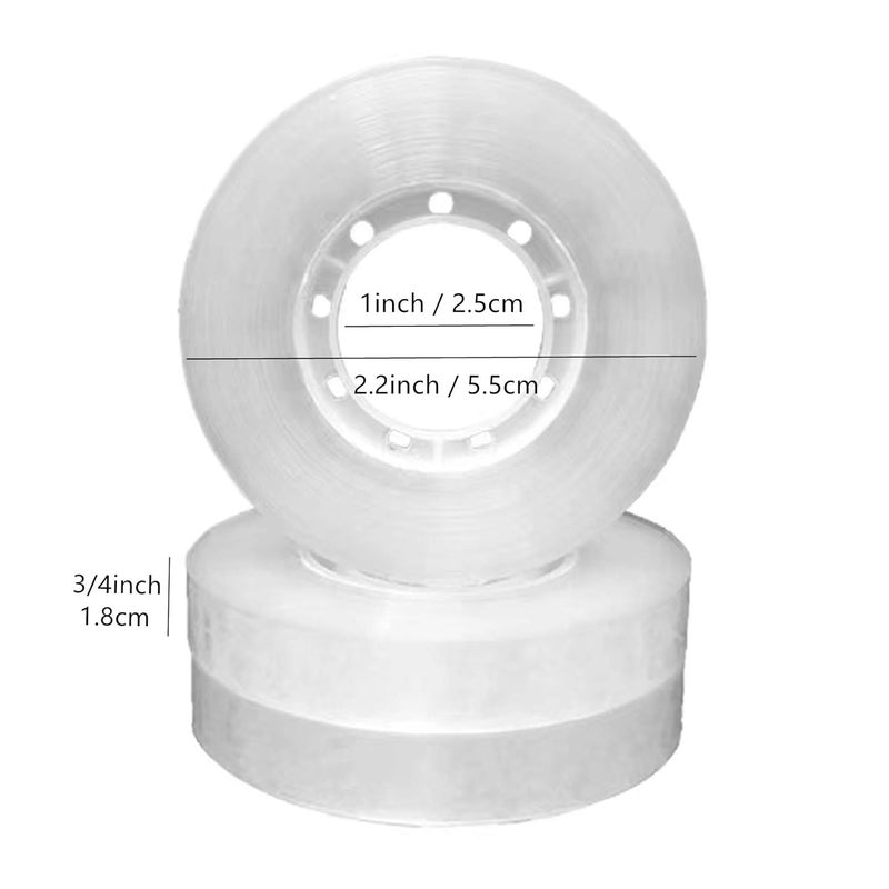 Minghaoda Transparent Tape - 16 Pack Gift Wrap Tape for Presents, Clear Tape Refills for Dispenser - Image 4