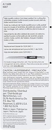 OLFA شفرات استبدال سكين الفن OLFA القابلة للكسر 10/عبوة - ل9150 - Image 3