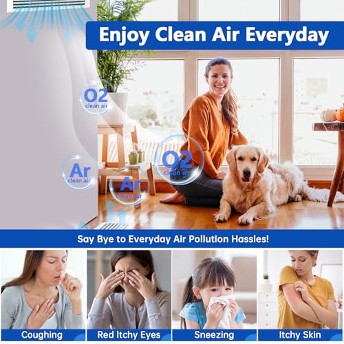 Demiwise Air Vent Filters Roll,12" x90" Cut to Fit Air Filter Material(60+Filters),MERV 8 Triple Filtration Electrostatic Vent Filter for Home Floor,Ceiling,Furnace, AC & HVAC-Includes 48 Adhesive Hook Tape - Image 5