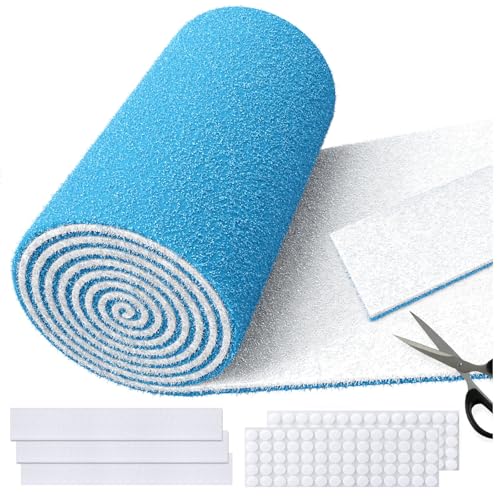 Demiwise Air Vent Filters Roll,12" x90" Cut to Fit Air Filter Material(60+Filters),MERV 8 Triple Filtration Electrostatic Vent Filter for Home Floor,Ceiling,Furnace, AC & HVAC-Includes 48 Adhesive Hook Tape - Image 1