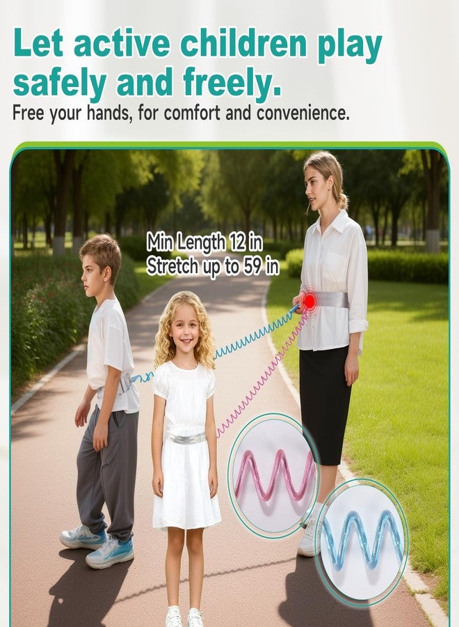 lefeke Toddler Leash for Hands-Free Safety Walking, Leash for Kids with Key Lock, Safety Walking Harness for Toddlers, Adjustable Child Leash for Boys and Girls to Outdoor Travel (2 Packs)-Bule and Pink - Image 4