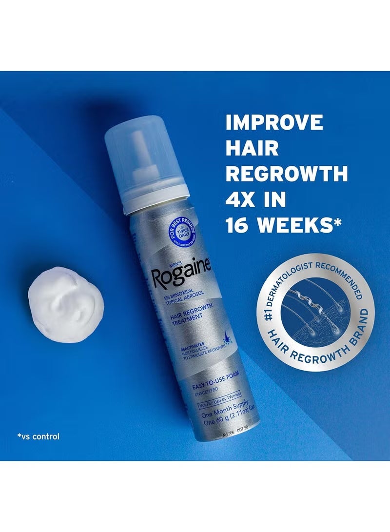 Regaine Hair Regrowth Treatment for Men Minoxidil 5% Spray, 3 Month Supply (Each 2.11 oz - 60 g Can) - Image 2
