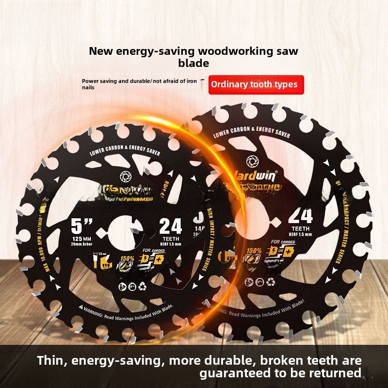 Goodway Woodworking Special Lithium Electric Saw Blade 4inch 5inch Left and Right Teeth New Thin and Light Circular Saw Blade Wood Cutting Saw Blade(6inch /150*24T*1.5*20-lithium battery energy-saving model) - Image 3