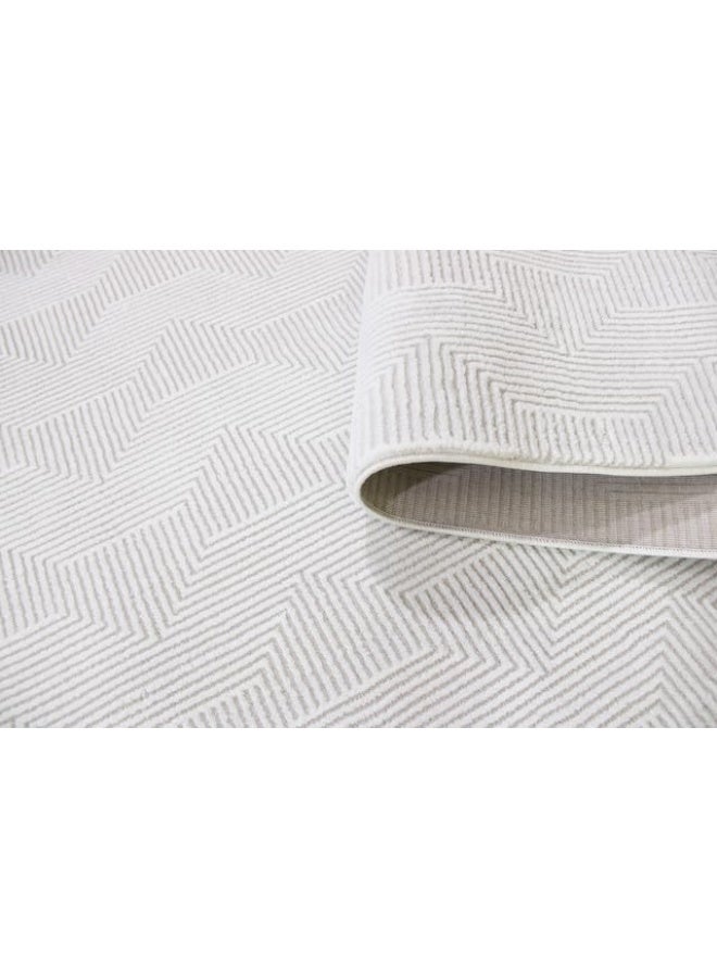 HANDPICKED FURNITURE Rectangular Carpet Ultra Soft Area Carpets For Bed Room Living Room And Dining Room Anti-Slip Floor Carpets Easy To Clean. 120 X 170 Cm 3.9 X 5.6 Ft Cream - Image 5