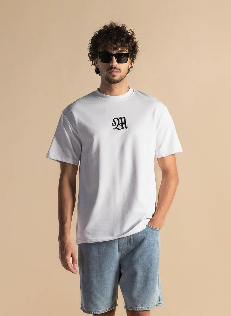 SHAPES DETAILED EMBROIDERED T-SHIRT