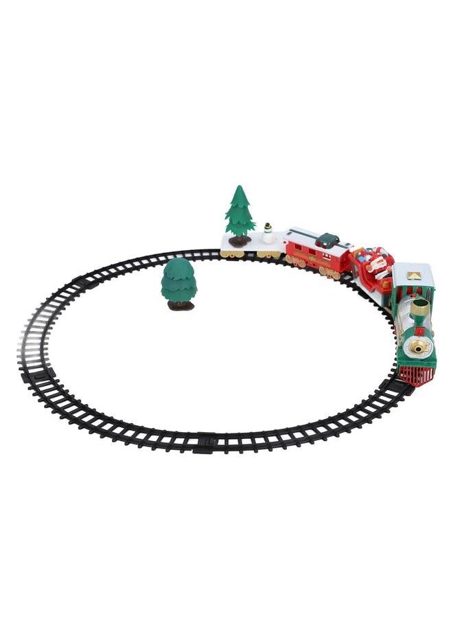 NIBEMINENT Electric Train Track Toy Christmas Theme Exquisite Workmanship Safe Educational Car Toys for Children Home  - Image 5
